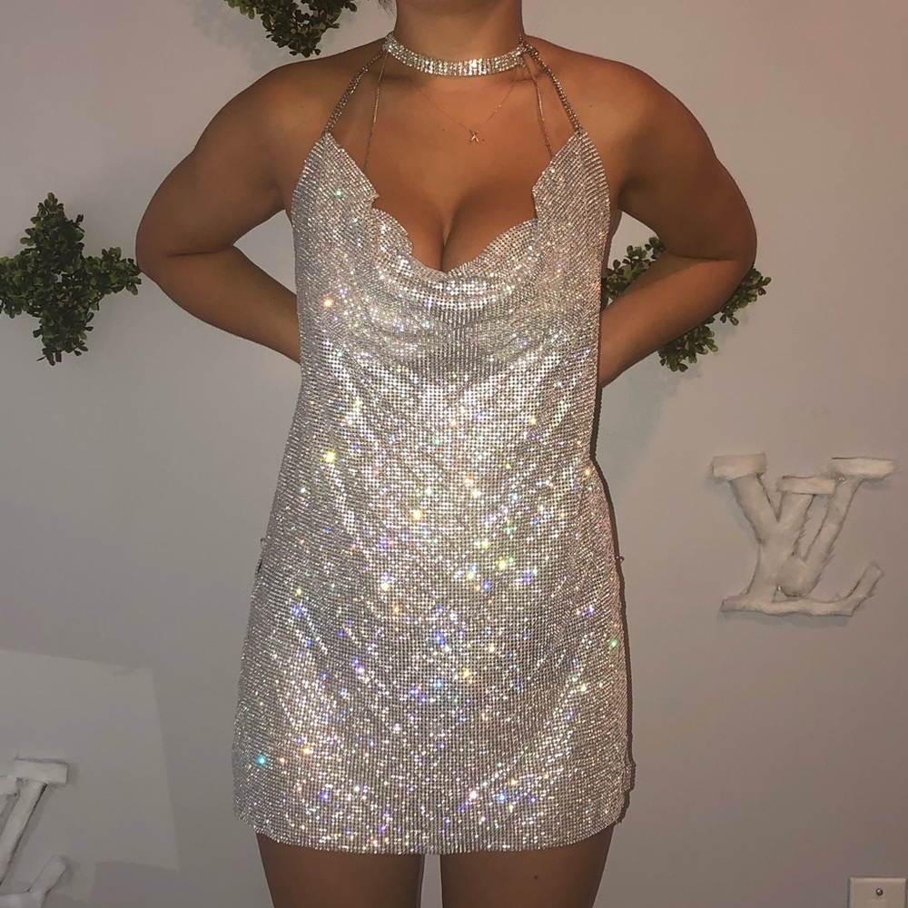 Paris/Kendall inspired swarovski crystal dress
